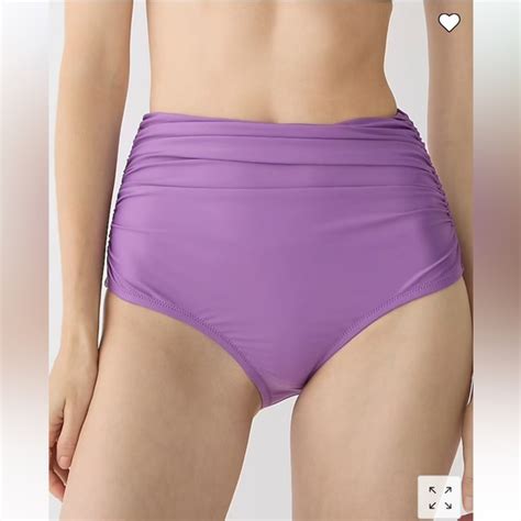 J Crew Swim J Crew Purple Highwaisted Bikini Bottom Poshmark