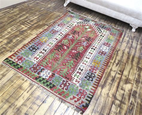 Vintage Anatolia Turkish Antalya Nomads Kilim Rug Carpet 46 4 X72 Area