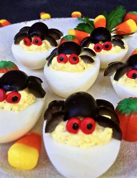 Halloween Spooky Spider Deviled Eggs Recipe