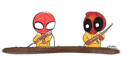 Pin By Orcidt On Spideypool Deadpool Spideypool Deadpool X Spiderman Chibi