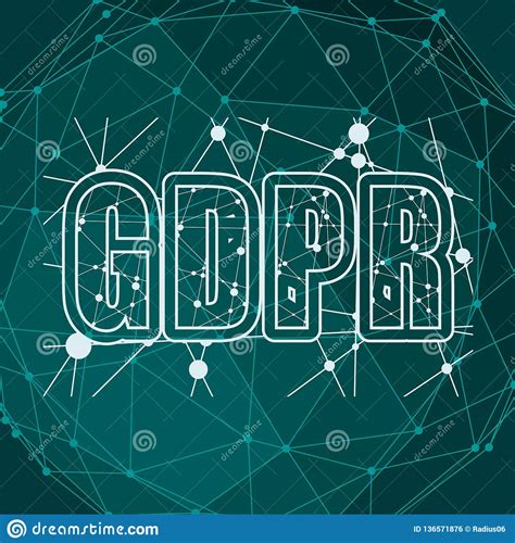 Internet Concept Acronym Stock Vector Illustration Of Gdpr