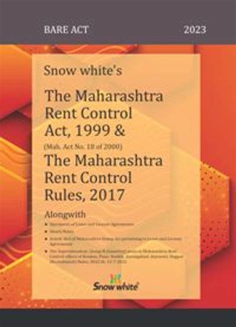 The Maharashtra Rent Control Act 1999 And Rules 2017 Bare Act