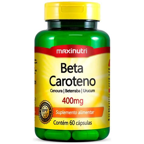 Beta Caroteno 400mg 60 Cápsulas Maxinutri Submarino