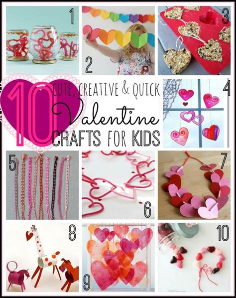 10 Cute Valentine Crafts for Kids - Tipsaholic.com