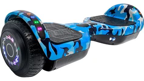 Hoverboard Patineta Electrica Bluetooth Luces Led Hoverstar Color Azul