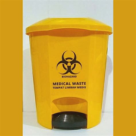 Jual Tempat Sampah Kuning Limbah Medis Liter Shopee Indonesia