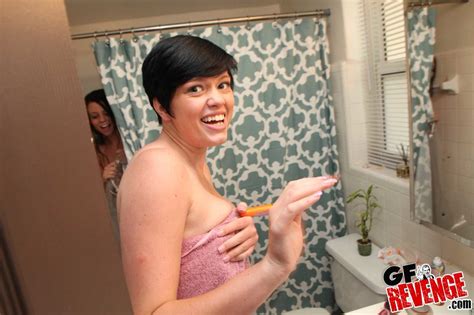 Lesbian Alice Manson Her GF Veronica Wild Play With A Dildo In The