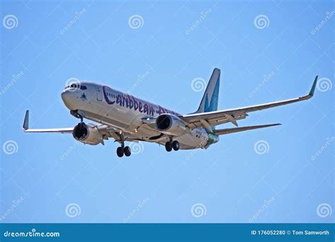 9Y POS Caribbean Airlines Boeing 737 800 On Final Approach Editorial