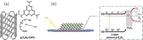 Schematic Diagram Of Photocatalytic H O Production Over G C N Cnts