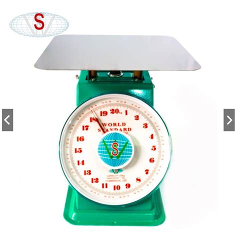 World Standard Spring Weighing Flat Plate Scale Timbangan Kg Kg