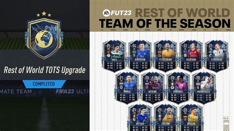 FIFA 23 Rest Of The World TOTS Upgrade SBC How To Complete Estimated