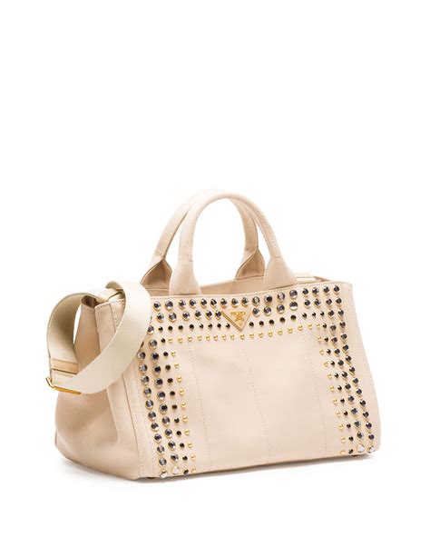 Prada Canapa Canvas Gardener S Tote Bag In Natural Lyst