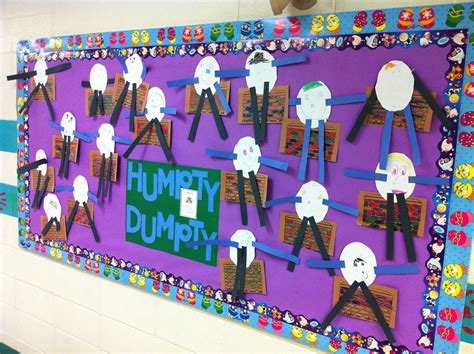 Kindergarten Humpty Dumpty Bulletin Board Nursery Rhymes Bricolage