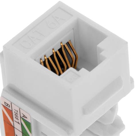 Keystone Rj45 Femella Tb110 Cat 6a Utp Pack De 6 Unitats Cablematic