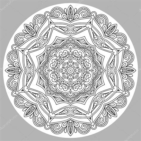 Coloring Book Page For Adults Zendala — Stock Vector © Karakotsya 71500063