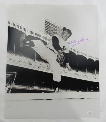 Lot Detail Whitey Ford Signed Auto Autograph 16x20 Photo JSA COA