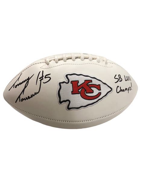 Tommy Townsend Kansas City Chiefs Authentic Autographed Signed White