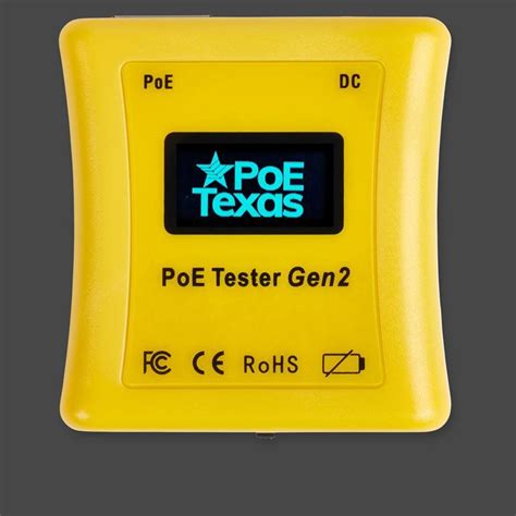 PoE tester checks four wire pairs