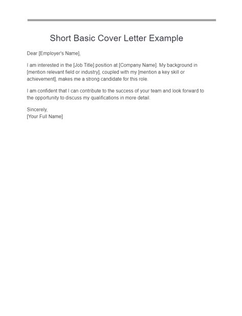 17 Basic Cover Letter Examples How To Use Guide Examples