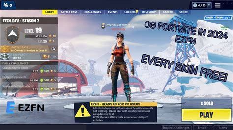 How To Play Og Fortnite Chapter In Project Ezfn Youtube