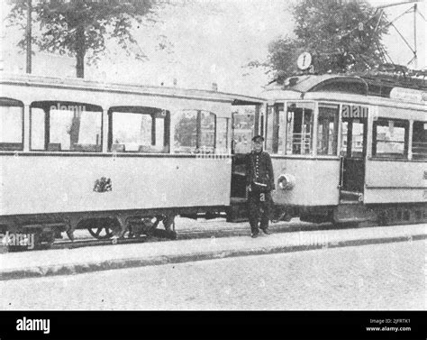 tram set stock photo alamy