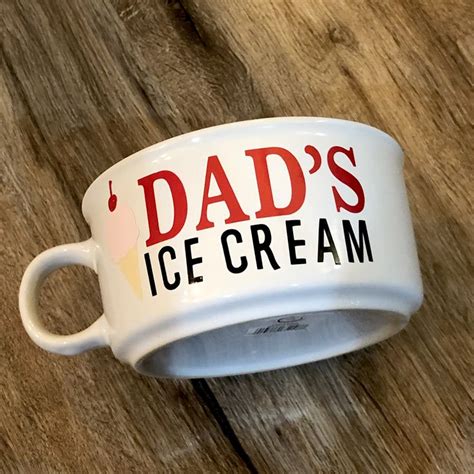 Dads Ice Cream Bowl Etsy Unique Items Products Etsy Ice Cream Bowl