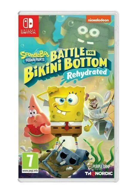 Spongebob Squarepants Battle For Bikini Bottom Rehydrated Nintendo Picclick Uk
