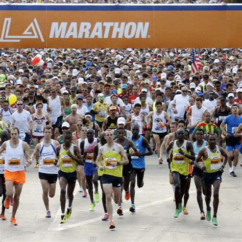 La Marathon 2016 Route Course Map Times Road Closures And Event