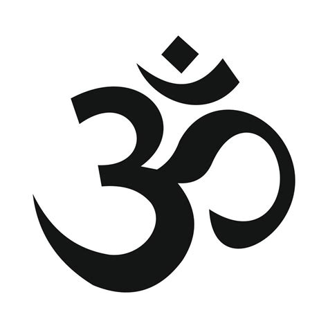 Hindu om symbol icon, simple style 14169354 Vector Art at Vecteezy