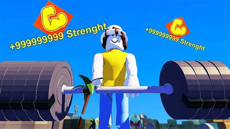 Getting The HIGHEST STRENGHT LEVEL In Roblox Gym Realms YouTube