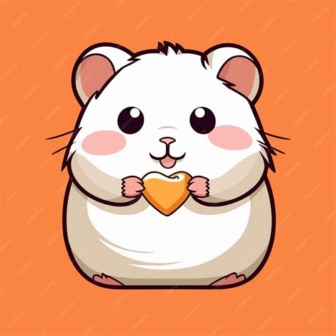 Hamster Desenho Fofo - Hamster de desenho vetorial fofo | Vetor Premium