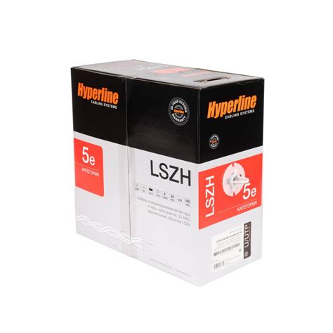 Кабель «витая пара» Hyperline UUTP4-C5E-S24-IN-LSZH-GY-305