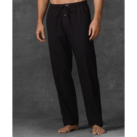 Polo Ralph Lauren Big And Tall Flannel Pajama Pants In Black For Men