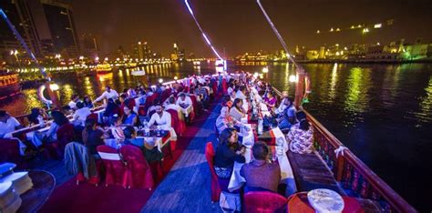 Traditional Dhow Cruise Dinner in Dubai with BBQ Dinner Buffet