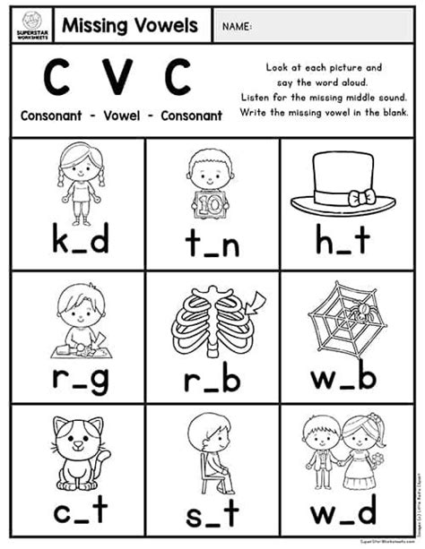 Kindergarten Cvc Short Vowel Worksheets In 2022 Vowel Worksheets Short Vowel Worksheets Cvc