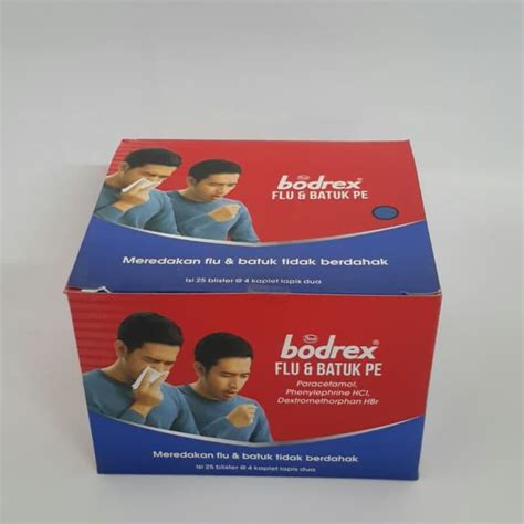 Jual Bodrex FLU BATUK PE 1box 25 Blister 4kaplet Shopee Indonesia