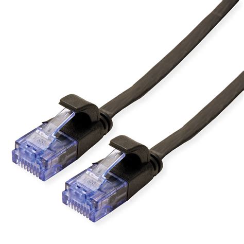 Value Utp Patch Cord Cat A Class Ea Black M Extra Flat