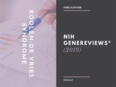 GeneReviews: Koolen-de Vries Syndrome - Redenlab