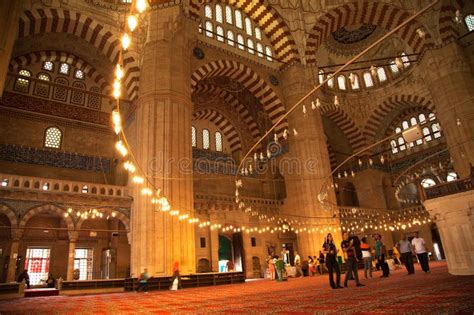 Selimiye Mosque Interiors Were Built By Mimar Sinan In Edirne In 1575