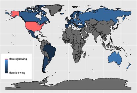 "Red-state, blue-state" map of the world using Manifesto Project data from 2005-2015 [some OC ...