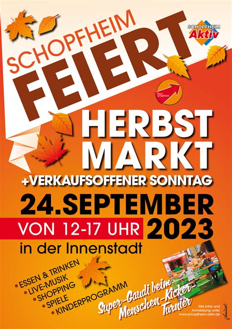 Herbstmarkt Mit Verkaufsoffenem Sonntag SCHOPFHEIM Aktiv