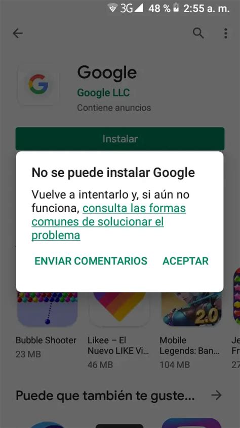 Por Qu No Puedo Instalar Google App Haras Dadinco