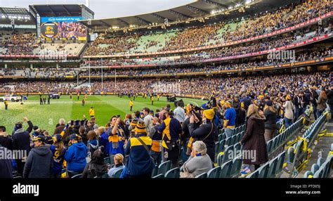 West Coast Eagles And Collingwood Fans And Supporters At 2018 AFL Grand