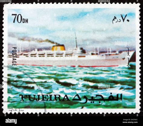 FUJEIRA CIRCA 1973 A Stamp Printed In Fujeira Shows Passenger Ship