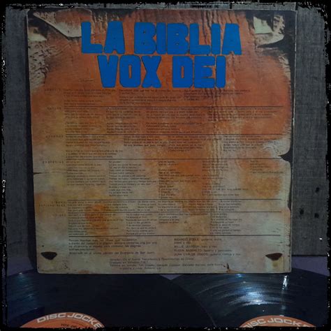 Vox Dei La Biblia Seg N Vox Dei Ed Arg Vinilo Lp