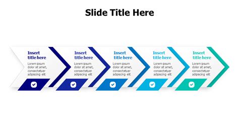 5 Steps Arrows Timeline Inforgraphics And Slides