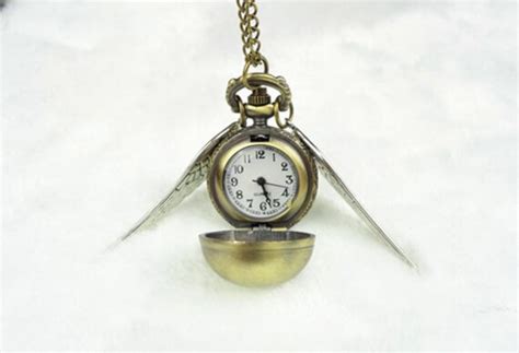 Golden Snitch Harry Potter pocket watch spherical by adelaalberta