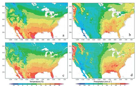 Comparison Of A B North American Regional Reanalysis NARR And C D