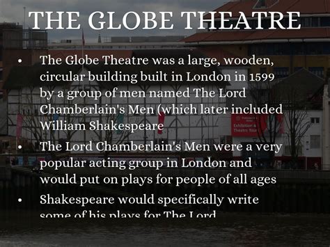 William Shakespeare Globe Theatre By Sam Foley