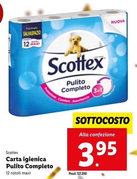 Scottex Carta Igienica Pulito Completo Rotoli Maxi Offerta Di Lidl